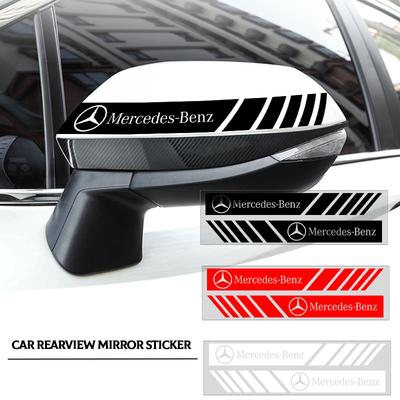 2 шт. Наклейка на зеркало заднего вида автомобиля Наклейка 3D на зеркало заднего вида двери автомобиля для Mercedes Benz AMG GLC GLE CLA W213 W205 W203 W177 V177 W247 W176