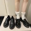 New Japanese Style College Student Shoes Cosplay Lolita Shoes for Women/Girl Fashion Black/Coffee Uniform Platform Shoes 2024