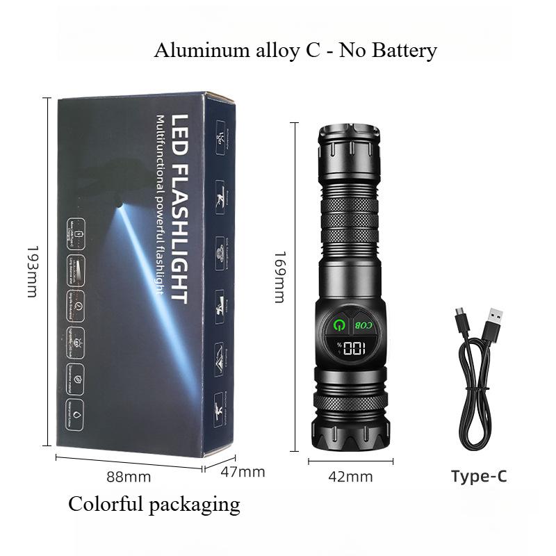 Most Powerful LED Flashlight White Laser Tactical Flash Light USB Rechargeable Zoom Torch Long Range Lamp Camping Lantern