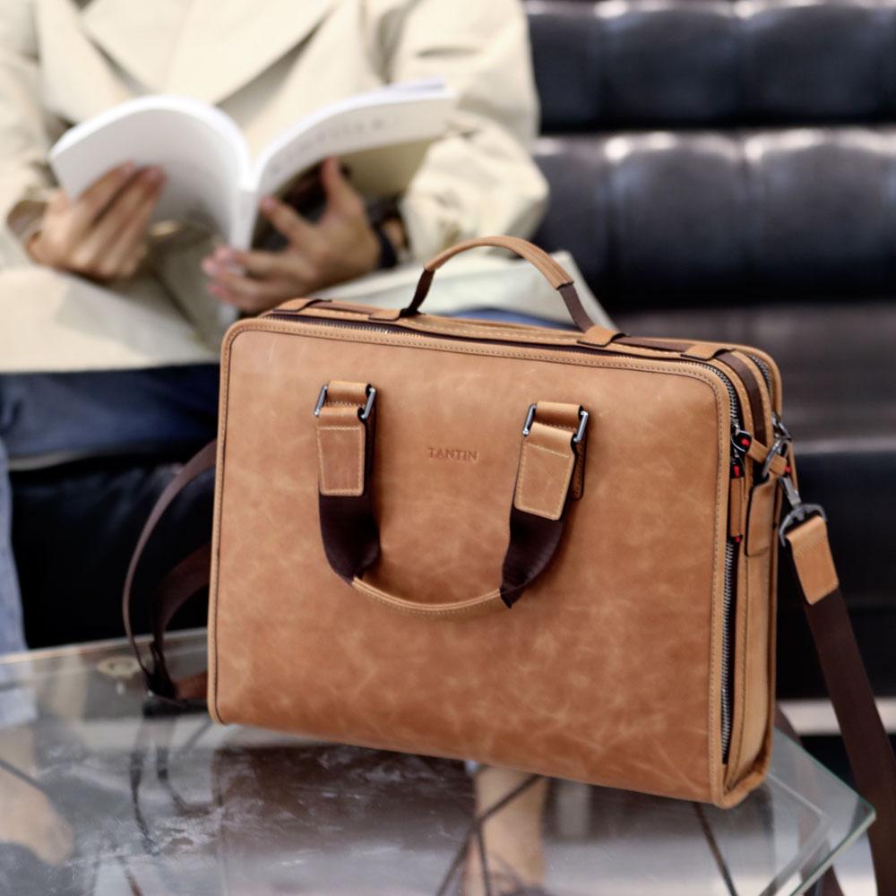 Tantin Genuine Cowhide Men'S Briefcase T13048