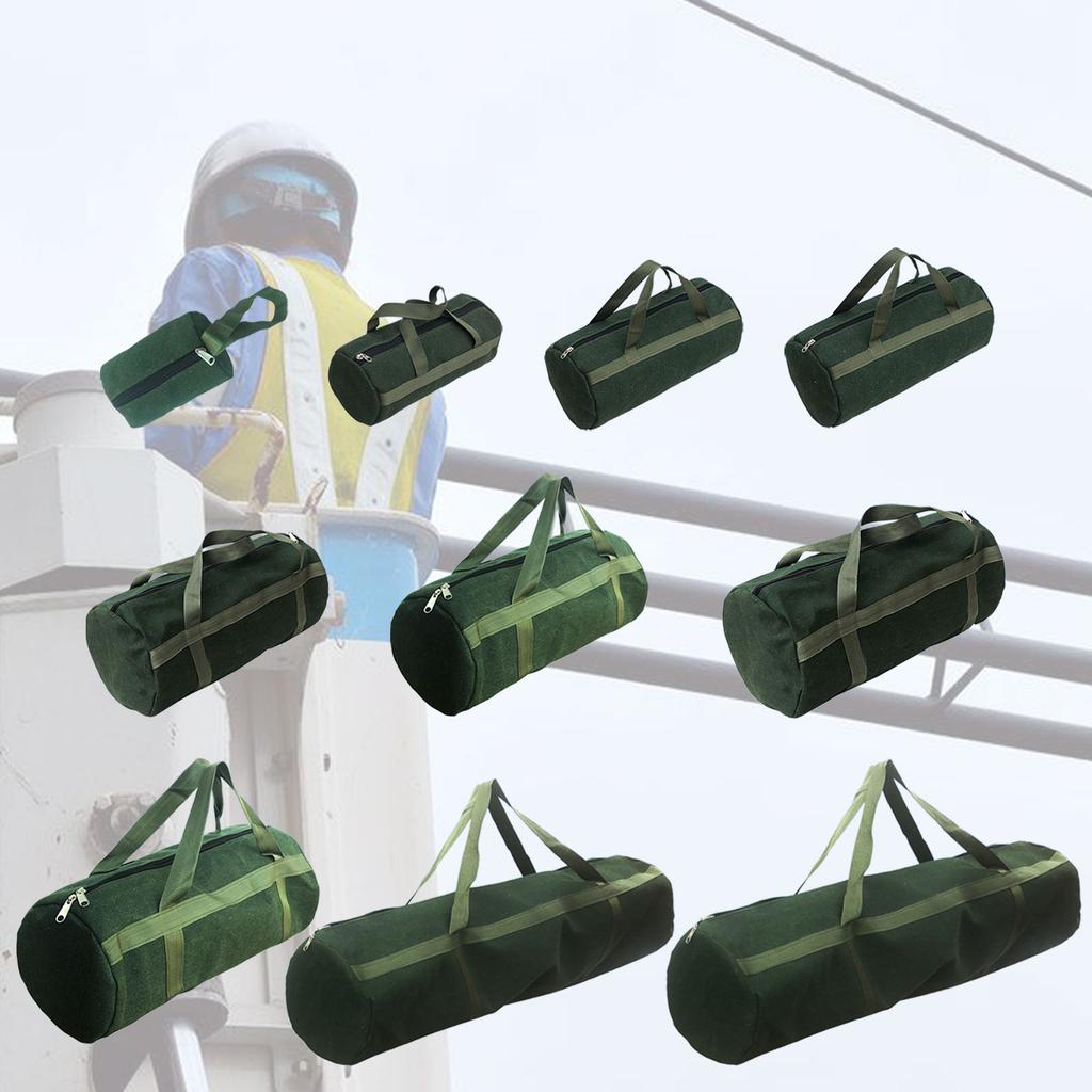 Прочная холщовая сумка для инструментов электрика, вместительный кейс для эффективного хранения и организации инструмента