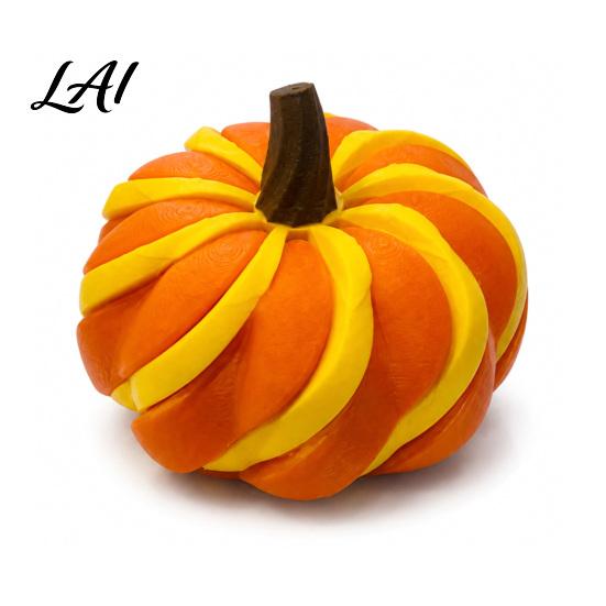 Creative Spiral Pumpkin Figurine 3D Printed Fidget Toy Decompression Hand Spinner Toy for Anxiety Sensory Desk Stress Relief And Halloween