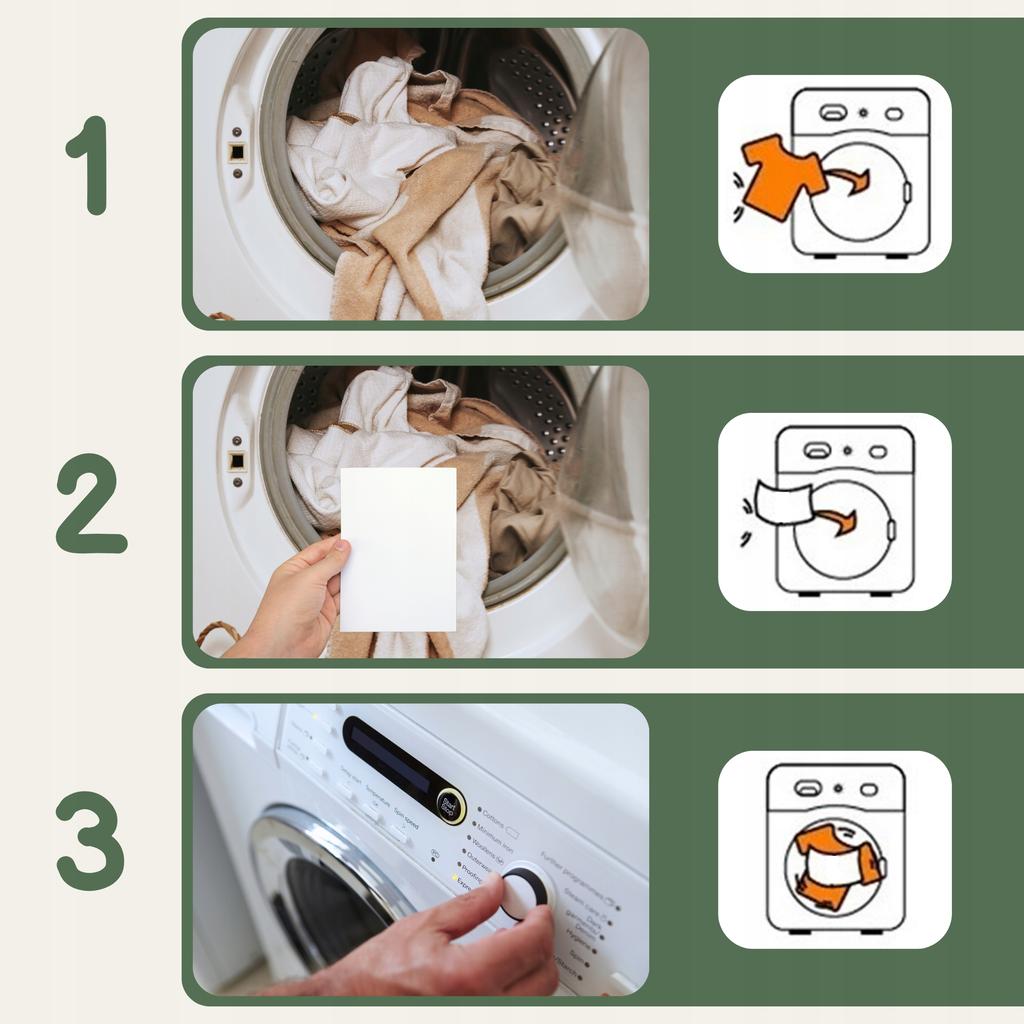 Laundry Sheets x 9 Universal Fragrance Ecological Hypoallergenic ECO Fragrance Roof Garden