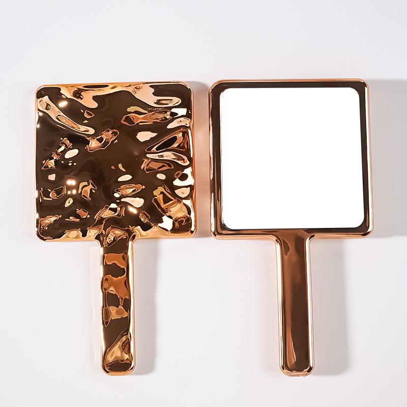 Переносное квадратное зеркало для макияжа 9x16 с гальваническим покрытием и возможностью нанесения индивидуального логотипа