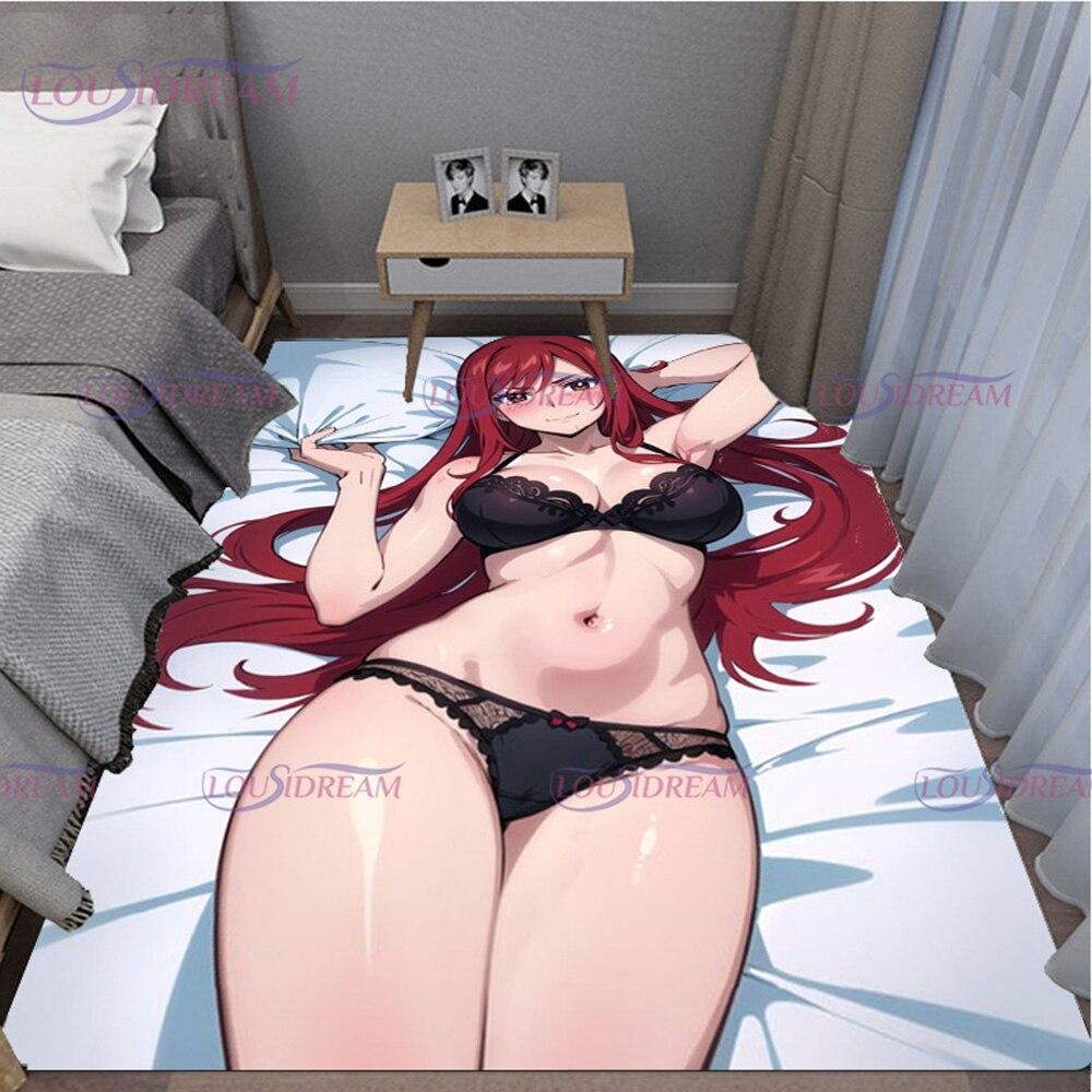 3D Printed Fairy Tail Carpet Rugs for Livingroom Anime Area Rug Bedroom Home Decoration Doormat Rugs Floor Mat Birthday Gift
