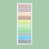 Morandi Color Sticky Notes PET Material Index Tabs Convenience Sticker Index Sticker  Notes Taking