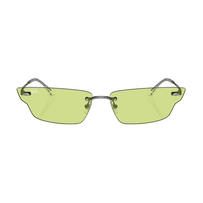 RAYBAN Temple Logo Metal Irregular Geometry Sunglasses Unisex Couple Style Multicolor 0RB3731