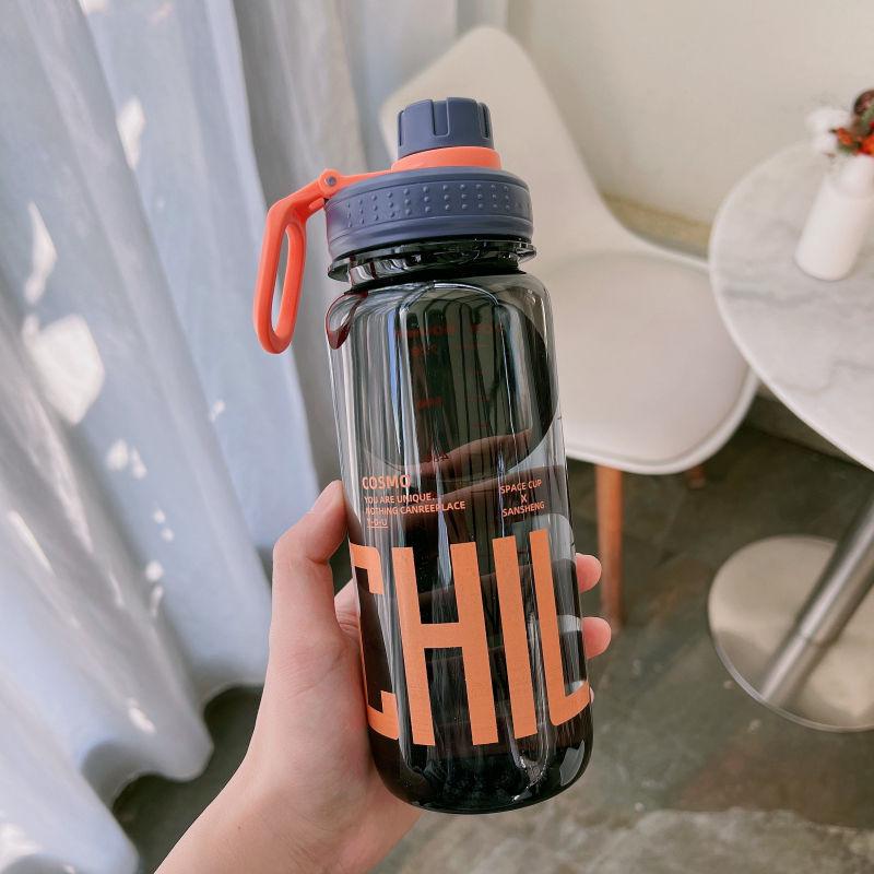 1000ml High-Temp Resistant Sports Water Bottle - Large Capacity, Food-Grade Plastic for Men & Women, Ideal for Outdoor Activities