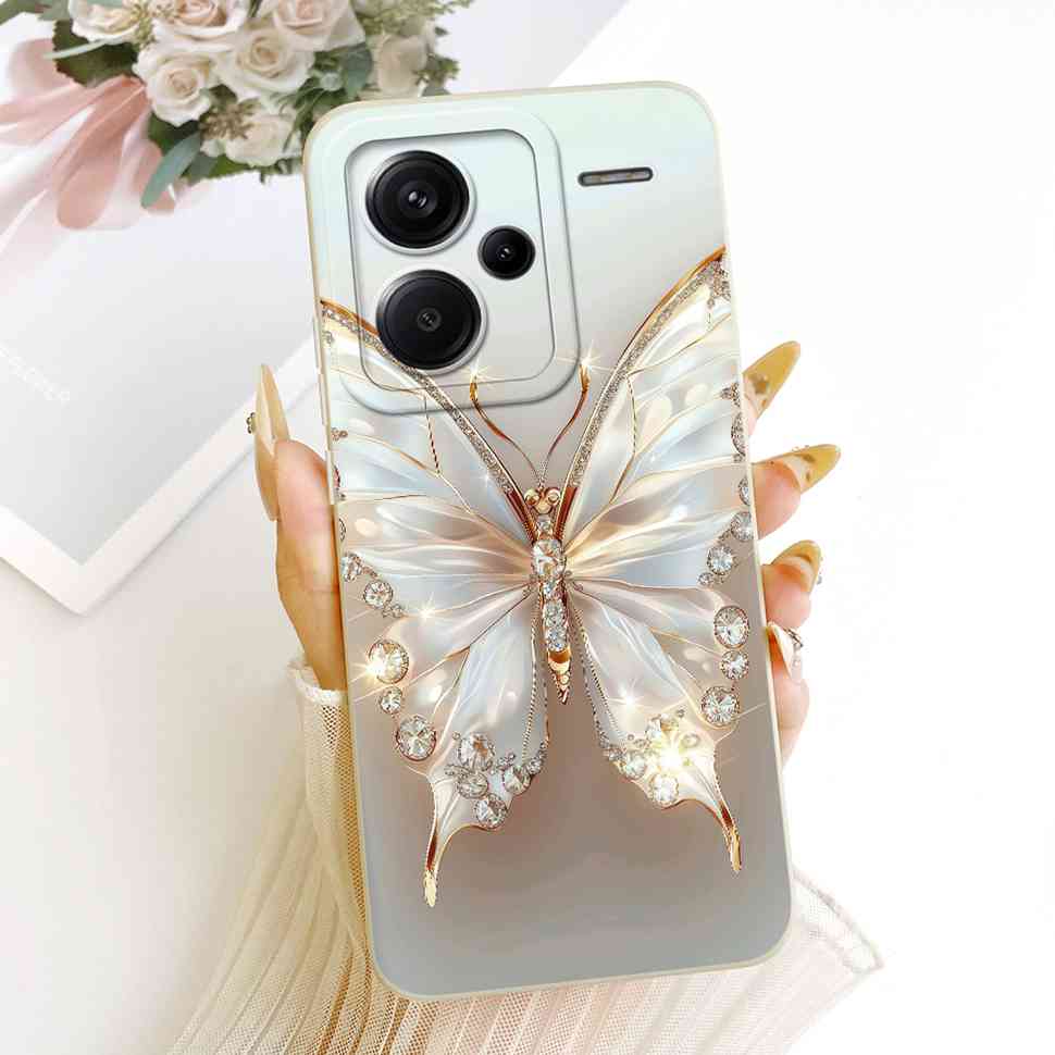 For Xiaomi Redmi Note 13 Pro Plus 5G Cases Butterfly Pattern Covers For Redmi Note 13 14 Note13 Note14 Pro Plus Phone Case Cover