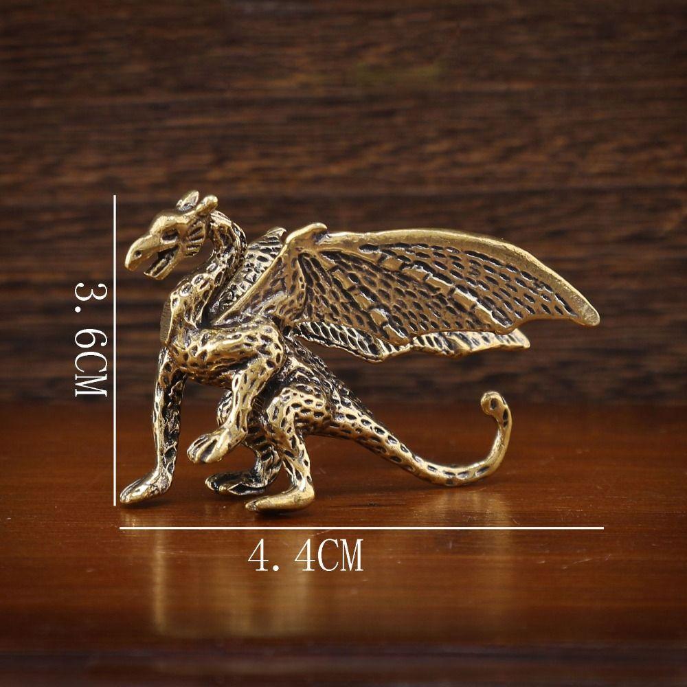 Chinese Mythical Pterosaur Dragon Ornament Mythical Beast Figurines Home Desk Decorations