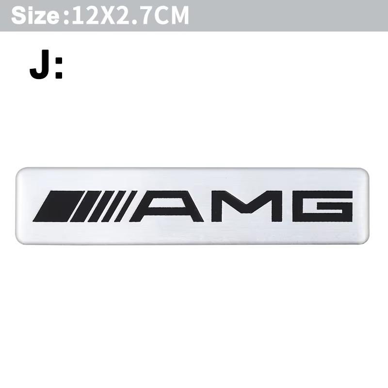 CRJ1 1PCS Car Aluminum Sticker Emblem Badge Decals Accessories CFXMBT-BECH23 For Mercedes Benz W204 W205 B/C/E/S Class GLC GLE CLA