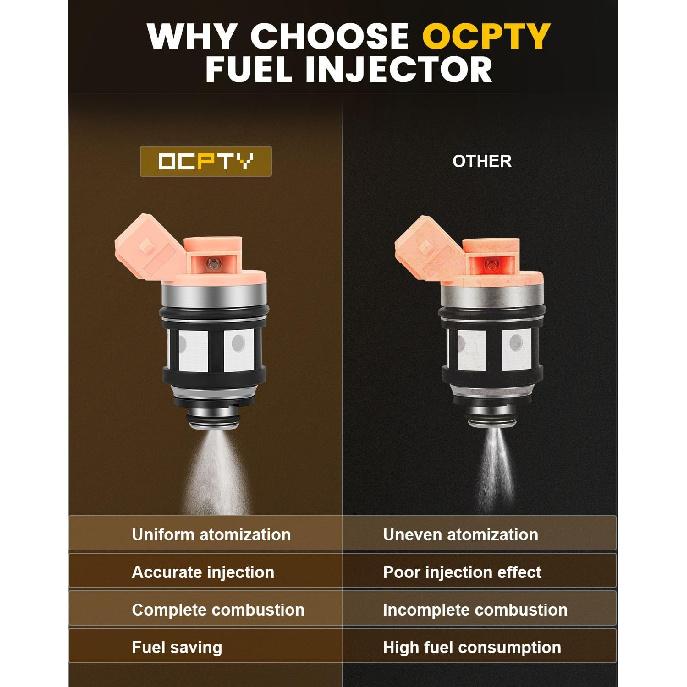 Fuel Injector,OCPTY 1pcs 1 Hole Fuel Injectors Engine Part Fit 1993-1995 Mercury Villager,1995 Nissan Pickup,1990-1995 Nissan Pathfinder,1994 1995