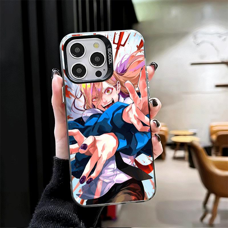 Аниме Персонаж Сила CSM Мягкий Чехол для Телефона для iPhone 15 16 17 Pro Max 17Air 16E 14 Plus 13 12 Mini Ударопрочный Чехол Задняя Панель
