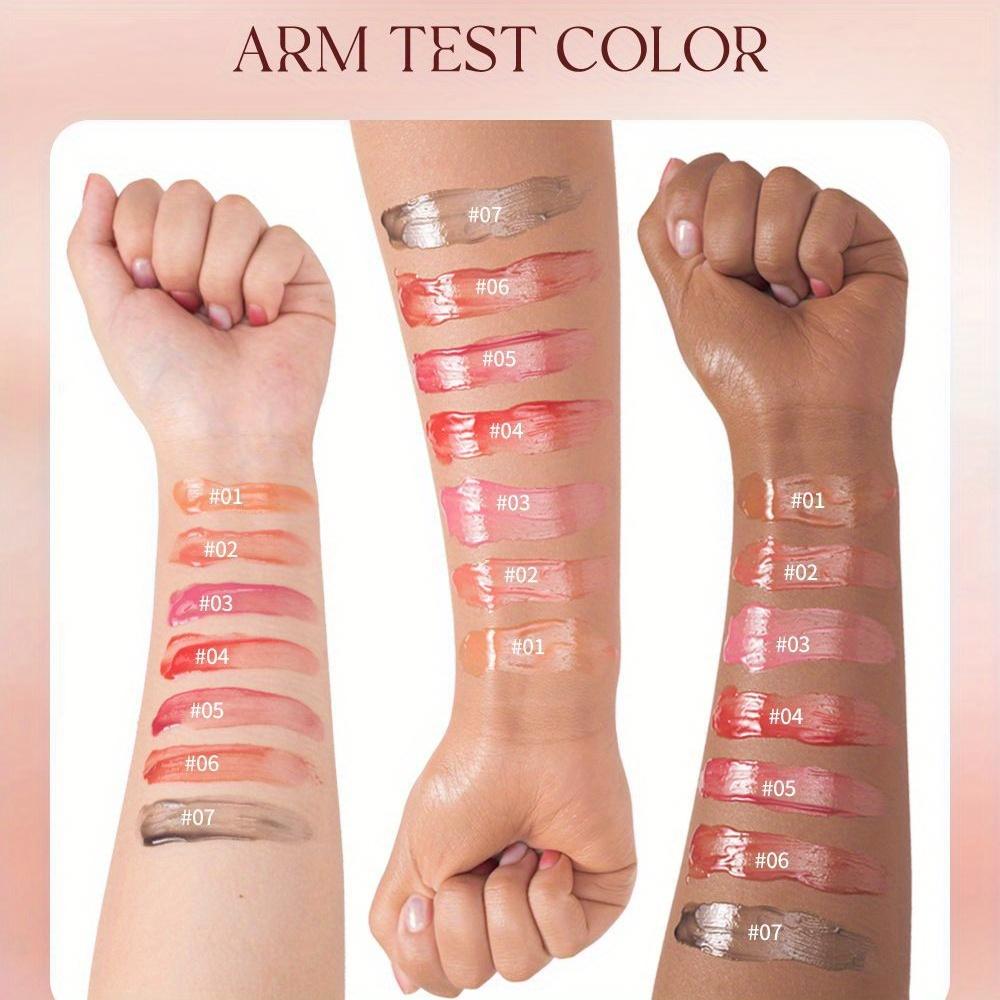 Увлажняющий блеск для губ – Marble Pattern High-Shine Lip Glaze, увлажняющий и стойкий эффект водного блеска, не липкий