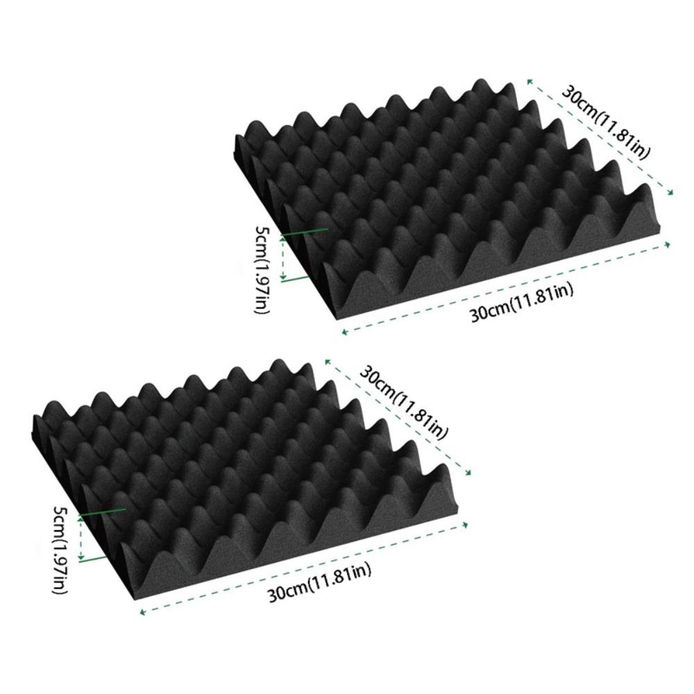 Self-Adhesive Soundproof Foam Panels High-Performance Eggcrate Design Self-Adhesive Panels Soundproofing Foam
