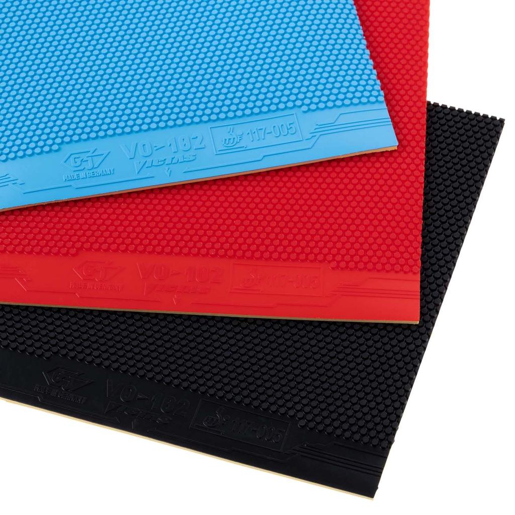 Накладка для настольного тенниса VICTAS VO>102, Высокоэнергетическое натяжение, Наступательная, Красная, 2,0 мм, 020222