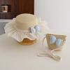 Summer Children's Sun Protection Beach Straw Hat  Princess Girl's Vacation Woven Sun Hat