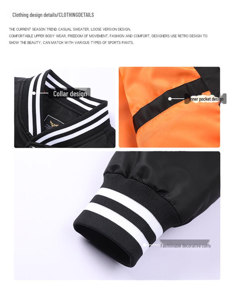 Стеганая бейсбольная летная куртка унисекс для весны, осени и зимы с индивидуальным логотипом и дизайном рабочей одежды команды.