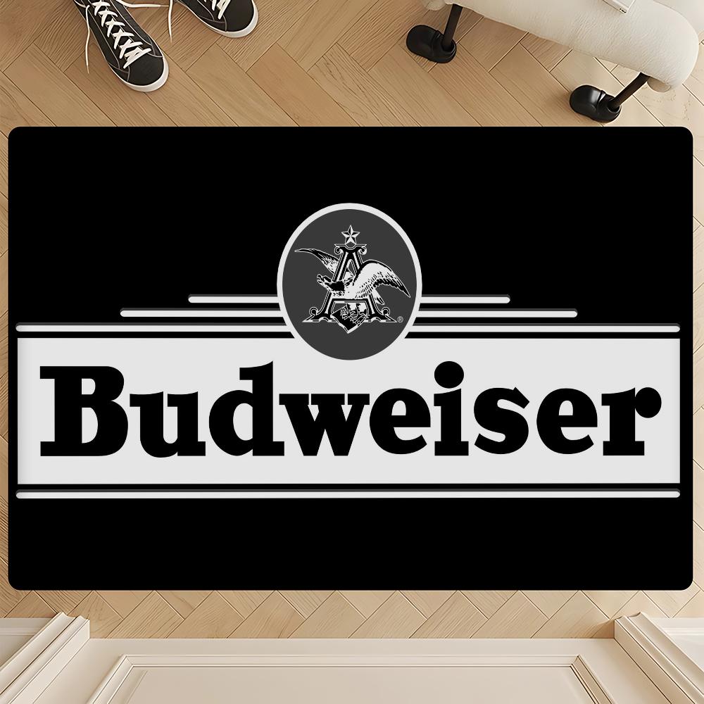 King Of Beer B-Budweiser Door Mat Kids Room Bedroom Decoration Balcony Anti-Slip Doormat Living Room Doormat Area Rug