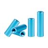 Aluminum Alloy FPV Drone Round Isolation & Connecting Pillar M3 Nut, Light Blue