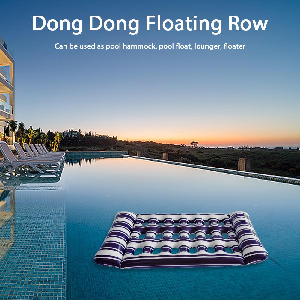 Надувной плавающий матрас Портативный плавающий шезлонг Надувной матрас Складной Надувной матрас для бассейна Плавающий матрас для бассейна Открытый плавательный
