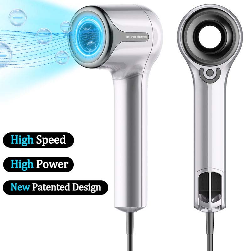 Hot Selling Professional Salon Hair Dryer 1600W Home Use Lightweight High Power Electric 3 Ionic Concentrator Nozzles Mini