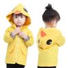 Children's Coat Kids Long Windbreaker Cartoon Duck Design Windproof and Waterproof Outerwear for Boys and Girls
