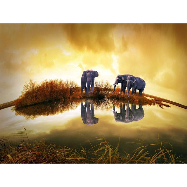 5D DIY Diamond Painting Elephant Diamond Embroidery Animal Rhinestone Art Picture Inlaid Mosaic Home Decoration Handmade Gift