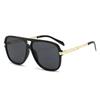 New Retro Brand Designer Square Clear Gradient Shades Uv400 Men Sun Glasses Fashion Double Bridges Women Luxury Sunglasses