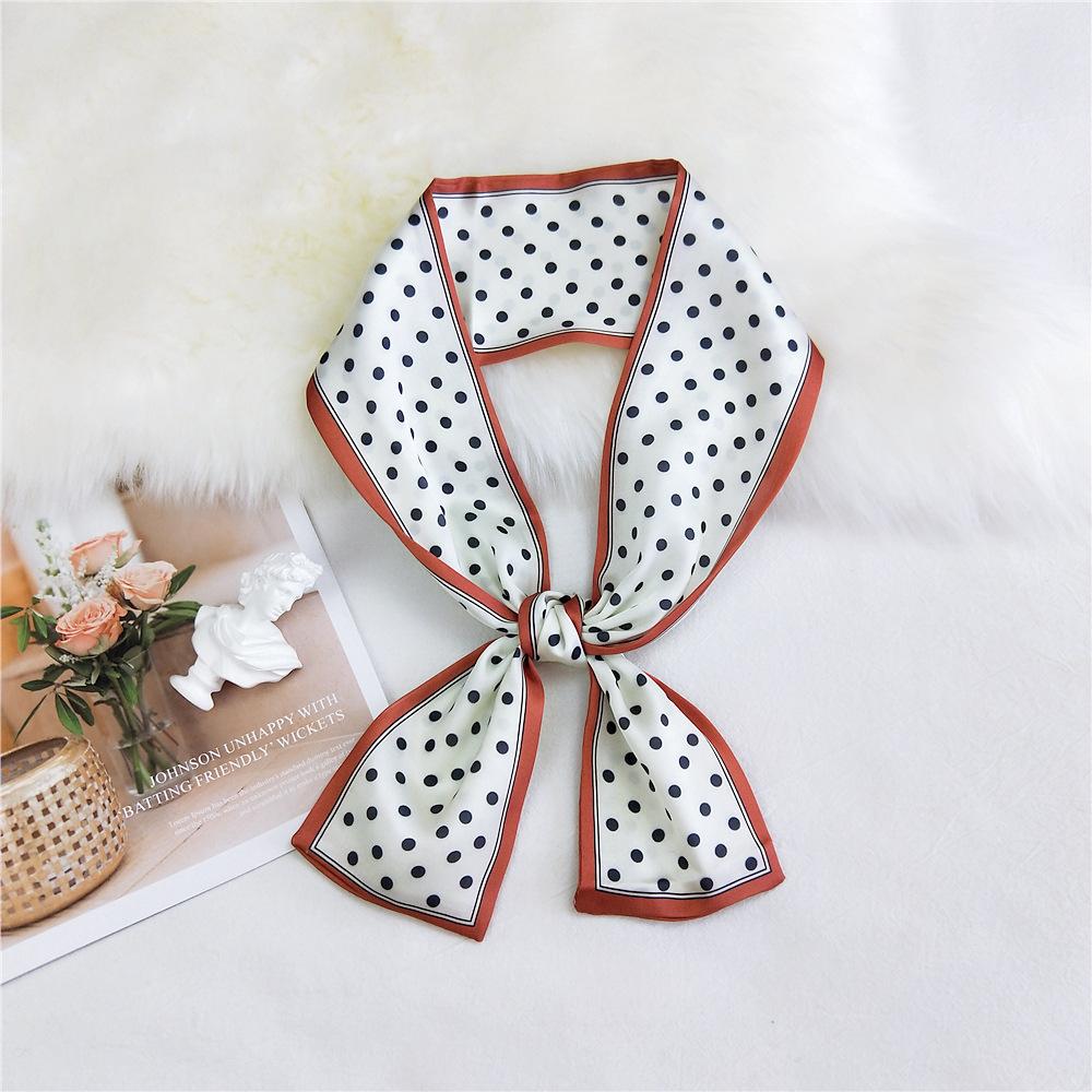 Pingjiao New Style Spring And Autumn Professional Decoration Versatile Small Silk Scarf Women'S Scarf Narrow Long Hair Strap Tie Bag Belt