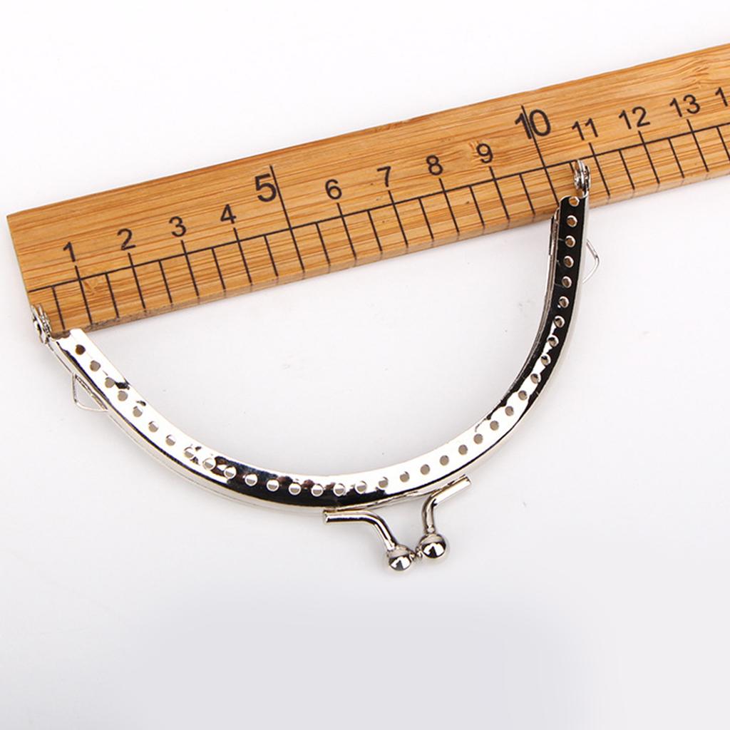 8.5/10.5/12.5/15см Металлический кошелек для монет с двойными бусинами, застежка-защелка для ручки кошелька, клатч, застежка-клипса для DIY сумки