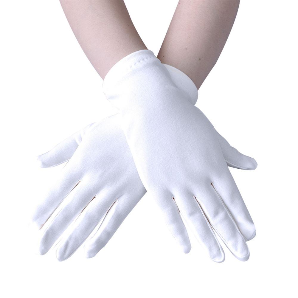 Women Milk Silk Sunscreen Serving Waiters Mittens Household Gloves Driving Gloves Work Gloves
