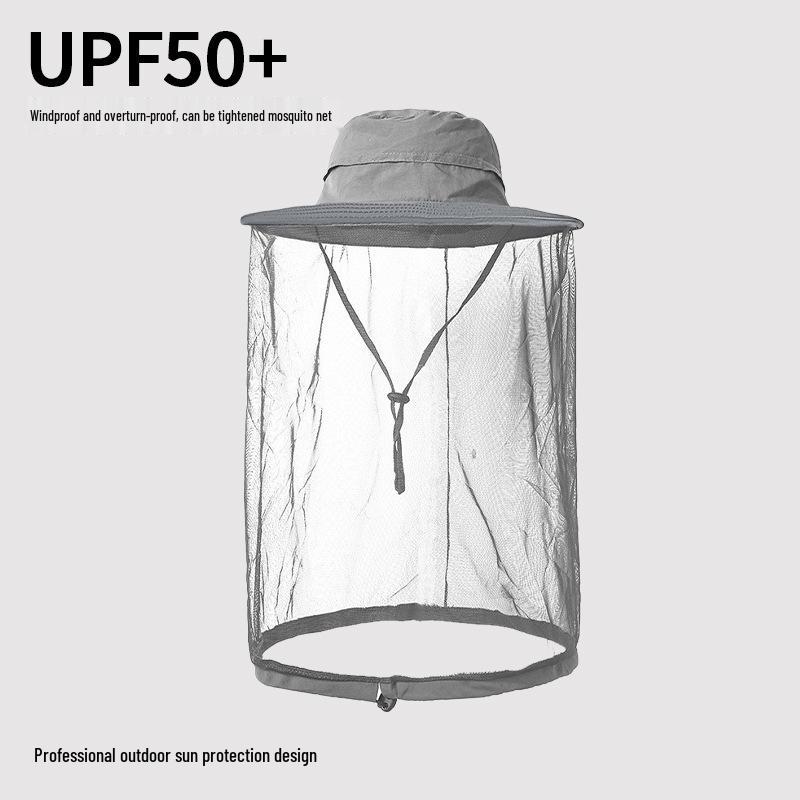 Весенняя солнцезащитная шляпа от насекомых: Быстросохнущая защита для взрослых пчеловодов и рыбаков