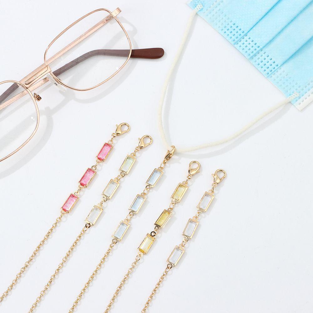 Metal Crystal Beaded Eyeglasses Strap Sunglasses Lanyards Glasses Cord Holder Glasses Chains