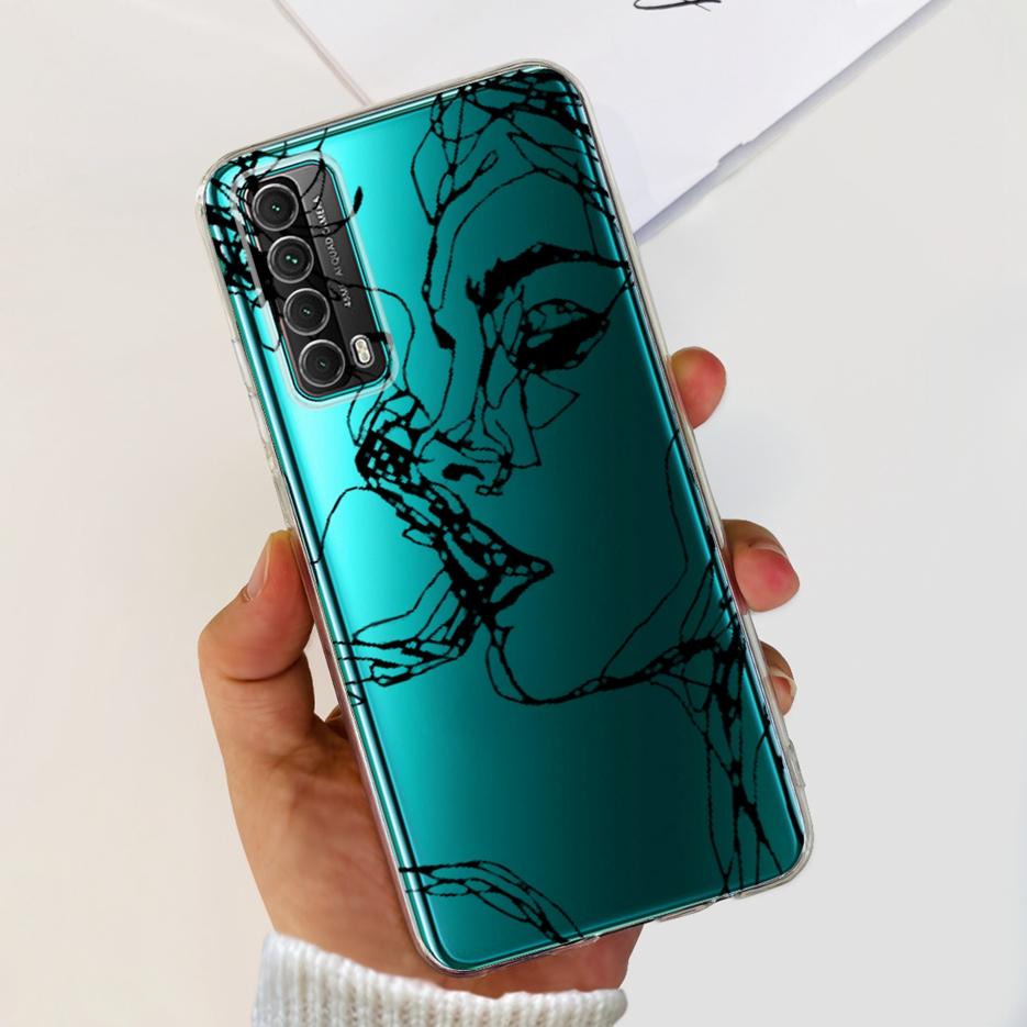Для Huawei P Smart 2021 Чехол PPA-LX1 PPA-LX2 Новый Модный Расписной Чехол Мягкий ТПУ Чехол для Телефона Для Huawei Y7a Psmart 2021 Coque Capa