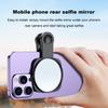 Mobile Phone Selfie Clear Mirror Lightweight Portable Anti-slip Adjustable Mirror Smartphone Camera Clip Reflection Kit