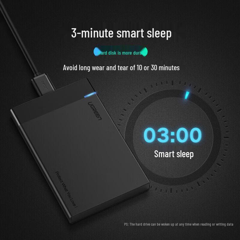 Ugreen Корпус для 2,5-дюймового SATA жесткого диска USB 3.0 Type-C