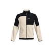 Retro Sports Stand Collar Loose Zip Long Sleeve Jacket Men Jacket Pinnacle-White 1366091-110