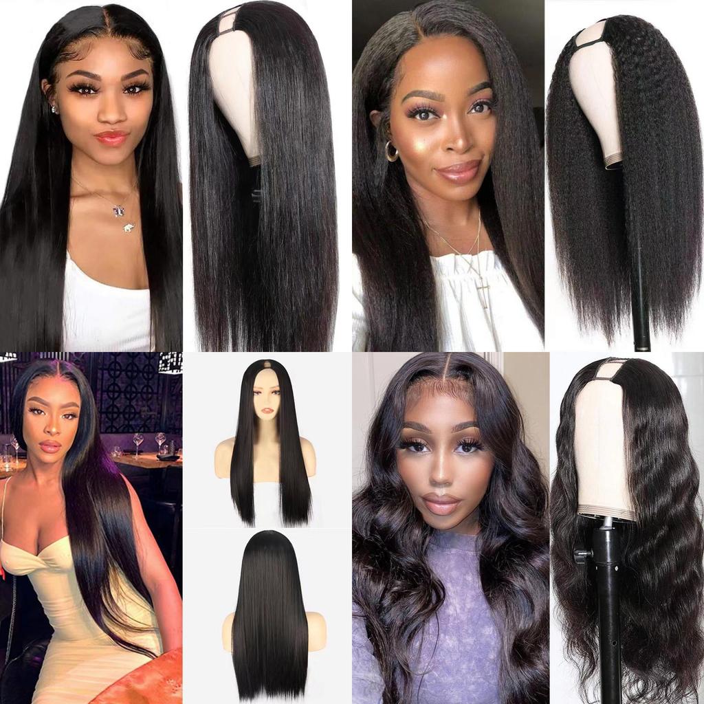 Fashion European Style Wavy Half Wig With Hightemperature Silk For Natural Looks And Versatile Styling
