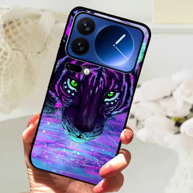 Для Xiaomi 17 Pro Max Чехол 17 17Pro Роскошная Закаленная Стекло Защитная Задняя Крышка Чехол Для Xiaomi17 Pro ProMax Корпус Телефона Fundas