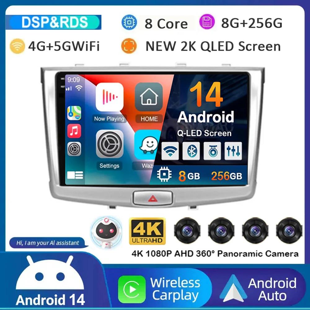 Android 14 Carplay Auto WIFI+4G Для GREAT WALL Hover Haval H6 2016 2017 2018 Автомагнитола Мультимедийный плеер Навигация Стерео GPS