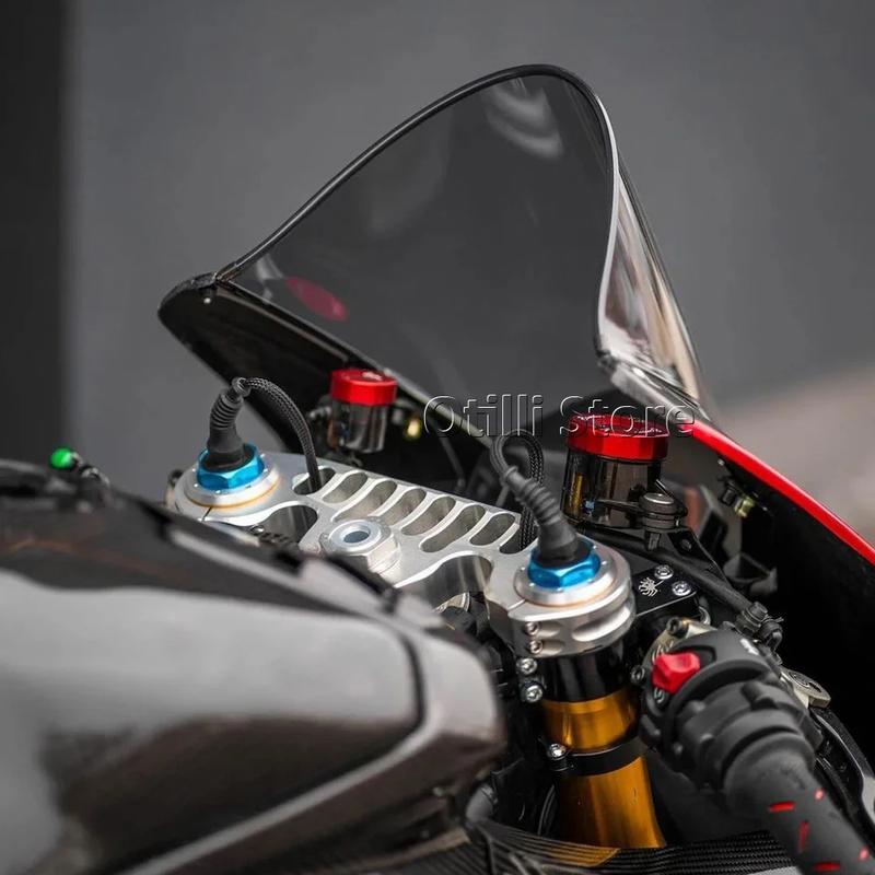 Для DUCATI PANIGALE Panigale V4 S V4S 2020 2021 2022 2023 2024 Ветровое стекло Ветрозащитный экран Гонки Двойной пузырь