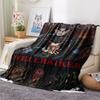 1PC Custom Name Hellraiser Patterned Flannel Blanket Suitable For All Seasons for Home Decor Warmth and Comfort Gifts Holiday Present