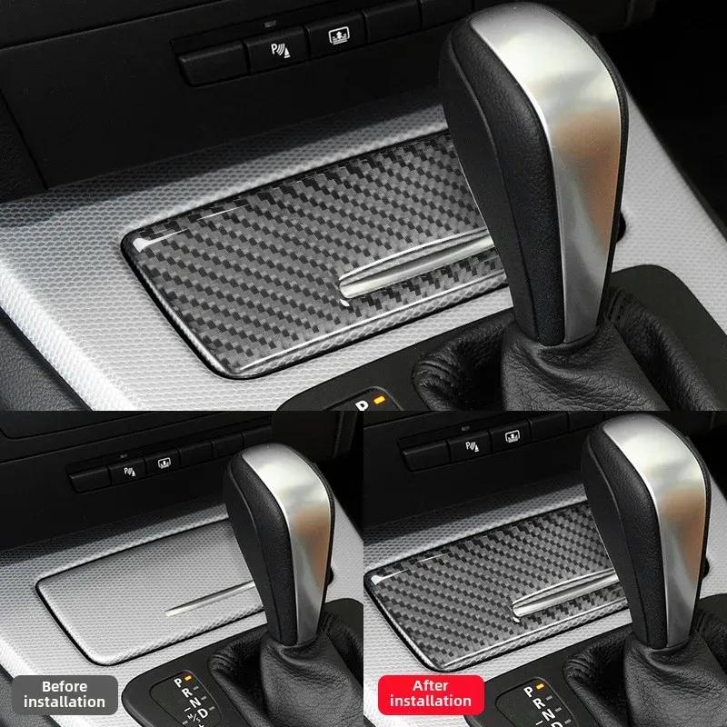 Suitable for BMW Old 3 Series E90E92 Cigarette Lighter Panel Carbon Fiber Decorative Sticker Interior Modification Accessories