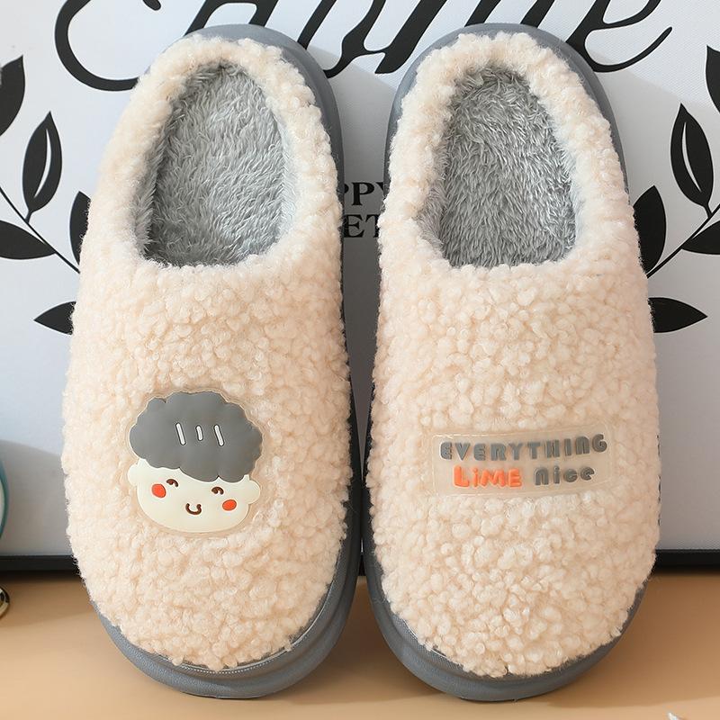 Новые мужские и женские тапочки, осенние и зимние хлопковые тапочки, домашнее тепло, нескользящая износостойкая парная обувь
