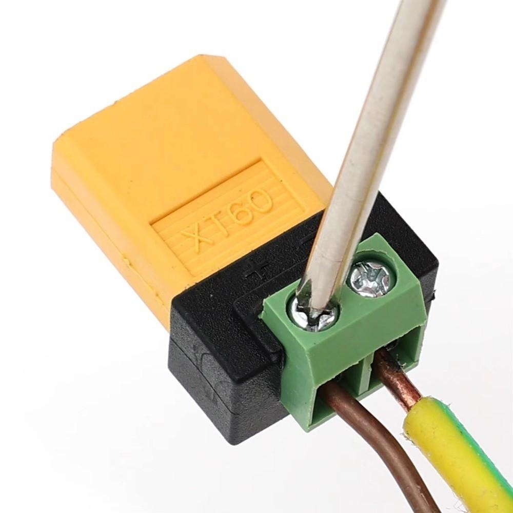 Solder Free XT60 Terminal Adapter DIY Power Plug Converter Reusable Solderless Connector