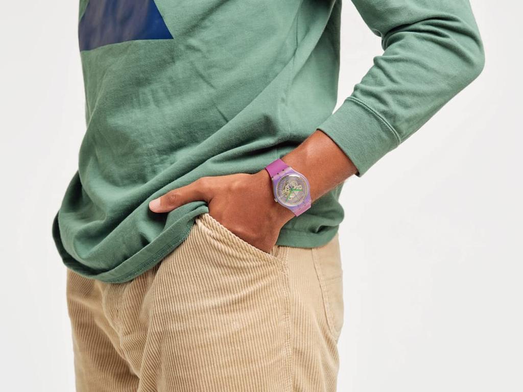 Watch Swatch SHIMMER PURPLE New Gent SUOM115 Purple [Swatch]