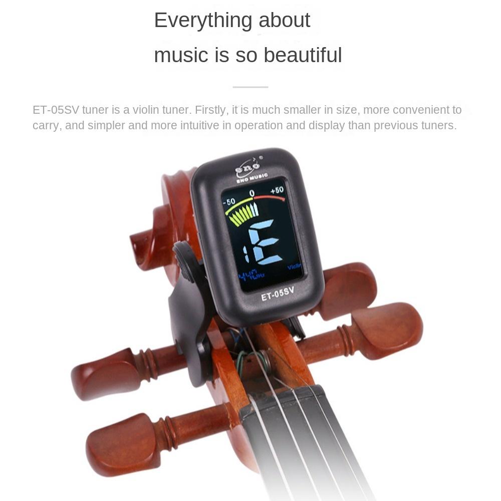 Portable Electronic Tuner Mini Cello Clip-on Tuner Violin Parts Accessories ENO Violin Tuner Cello