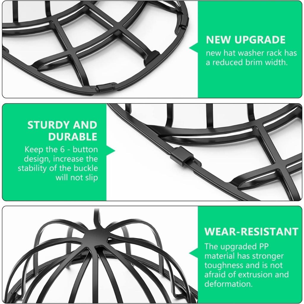 2 шт. Рама для мытья бейсболок, стиральная машина для бейсболок, каркас для стиральной машины, держатель для чистящего средства для бейсболок, защитный чехол для посудомоечной машины
