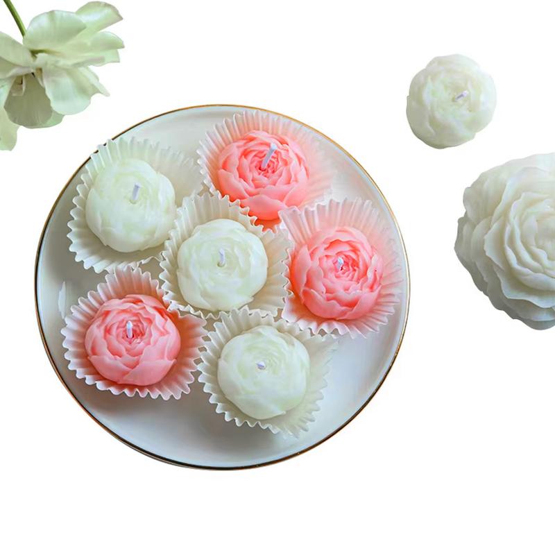 1 Набор Ароматерапия Компактный Ручной работы Романтический Набор Ремесленный Роза Премиум Подарок Ароматическая Свеча Элегантный